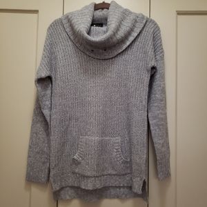 Cowl Neck long Sleeve light grey Sweater